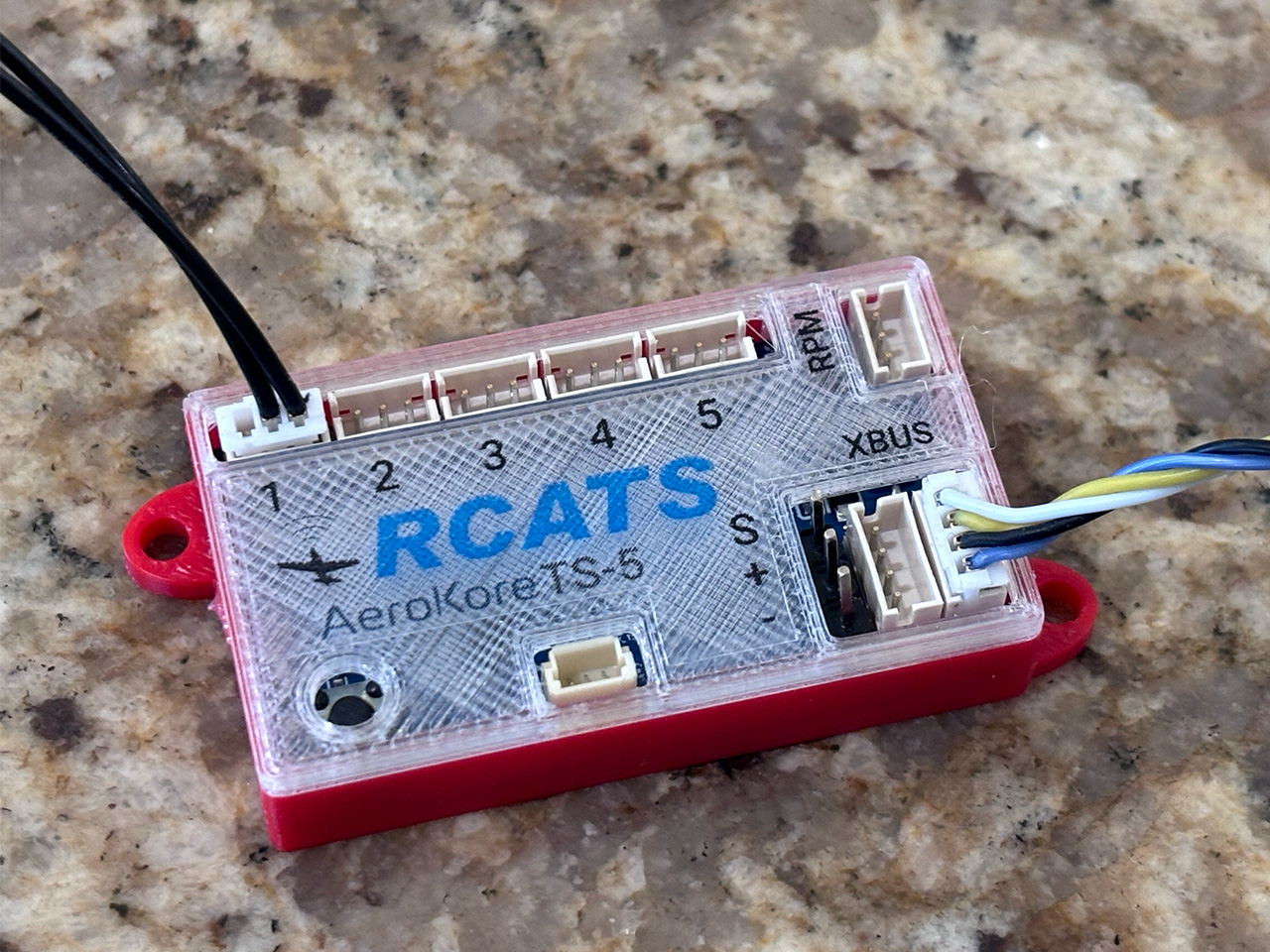 TS5 telemetry sensor plugged in and installed